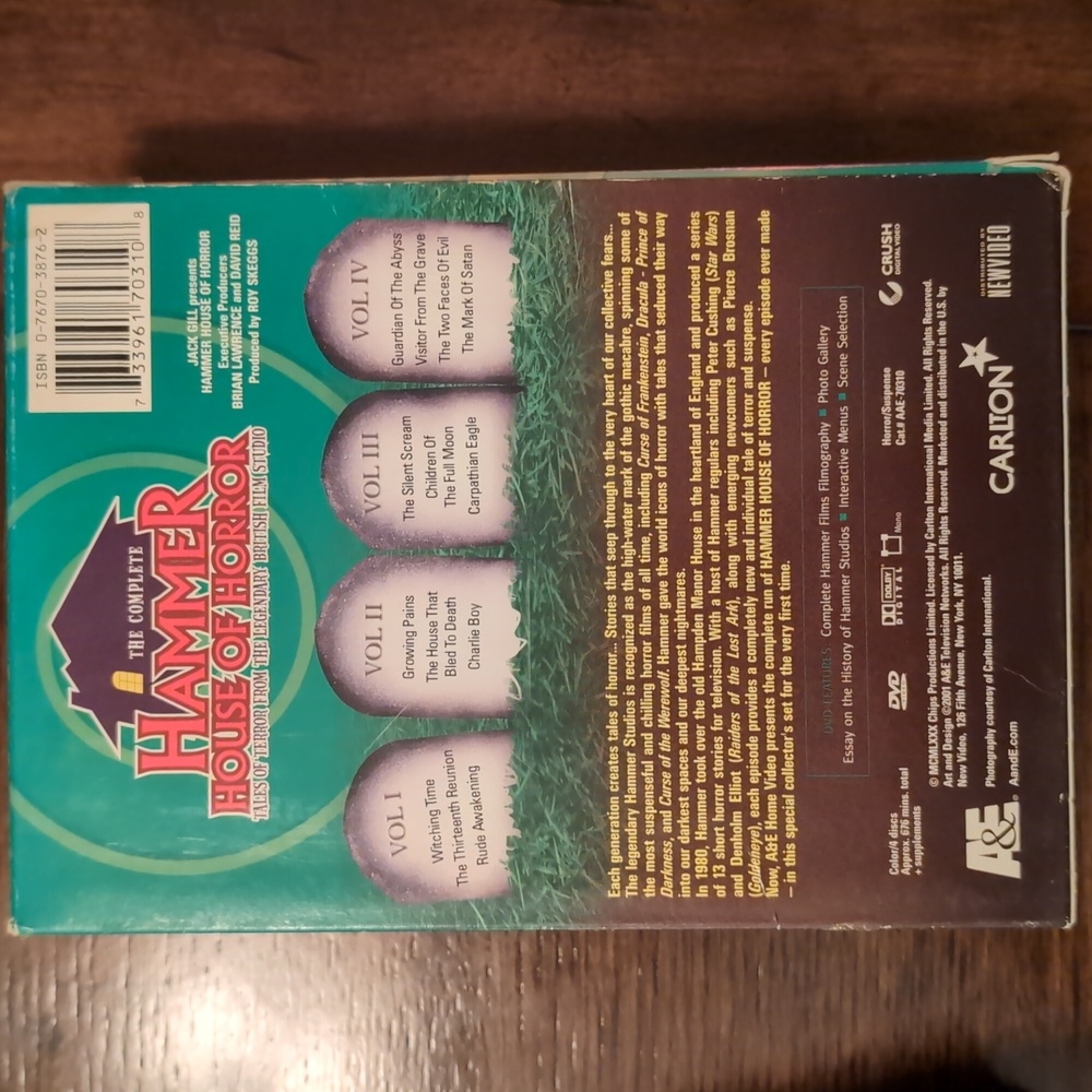 Vintage Hammer House Of Horror - The Complete Set DVDs - Picture 3 of 5